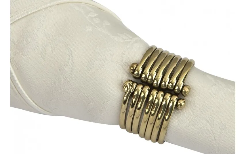 Witek Home Obrączka na serwetę Bransoleta gold Fashion