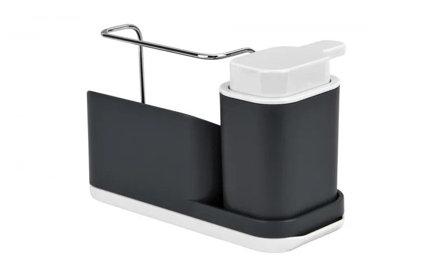 Vialli Design Organizer kuchenny z dozownikiem Livio Duo szary New