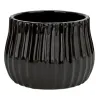 Ewax Osłonka ceramiczna na doniczkę czarna 16 cm Clearance