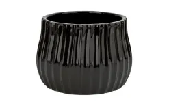 Ewax Osłonka ceramiczna na doniczkę czarna 16 cm Clearance