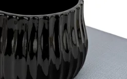 Ewax Osłonka ceramiczna na doniczkę czarna 16 cm Clearance