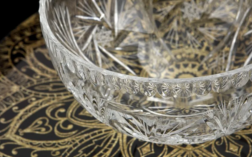 Zawiercie Huta Szkla Owocarka kryształowa 19 cm 5437/5-247 Sale