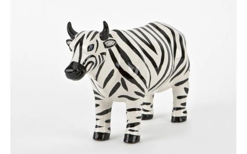 Witek Home Ozdoba ceramiczna Krowa Zebra New