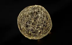 Art-Pol Ozdoba LED Kula Złota 25 cm Clearance
