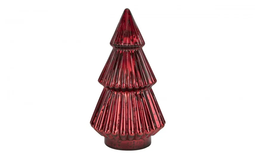Ewax Ozdoba szklana Choinka czerwona mała 30 cm Outlet