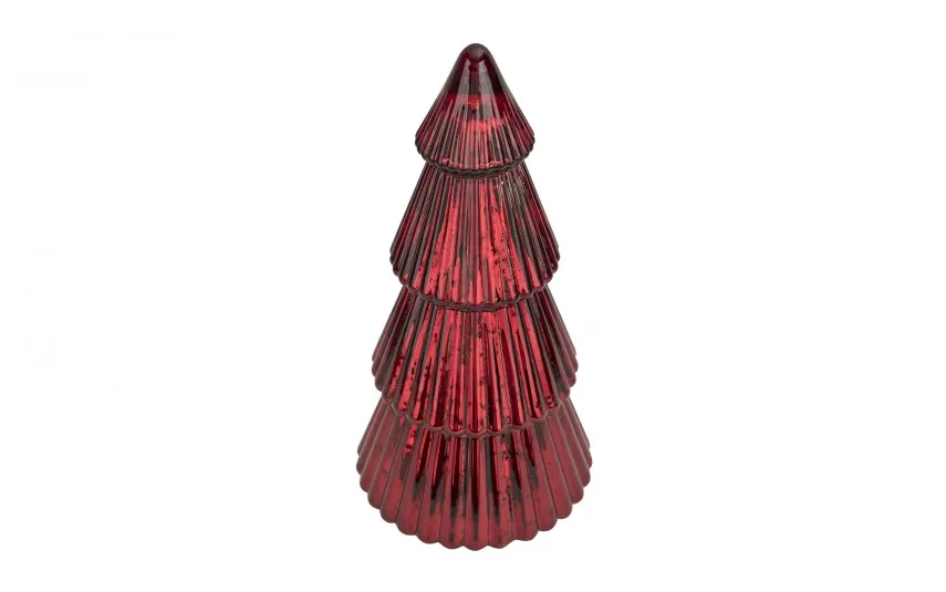 Ewax Ozdoba szklana Choinka czerwona średnia 39 cm Sale