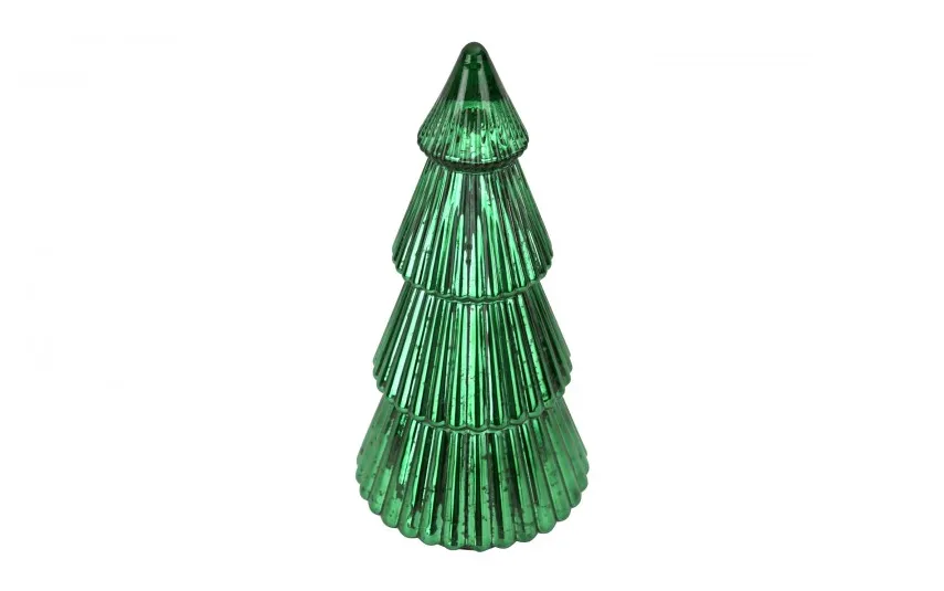 Ewax Ozdoba szklana Choinka zielona średnia 39 cm Outlet