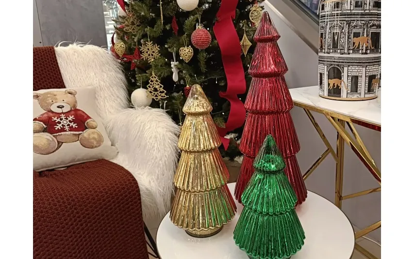 Ewax Ozdoba szklana Choinka złota duża 54 cm Discount