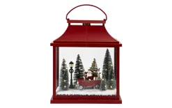 Ewax Ozdoba świąteczna podświetlana Scenka 30x16x36 cm czerwona Best