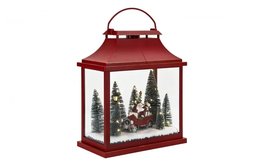 Ewax Ozdoba świąteczna podświetlana Scenka 30x16x36 cm czerwona Best