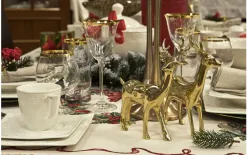 Witek Home Ozdoba z mosiądzu Jeleń 19,5cm Clearance