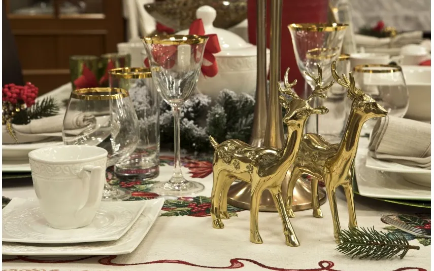 Witek Home Ozdoba z mosiądzu Jeleń 19,5cm Clearance