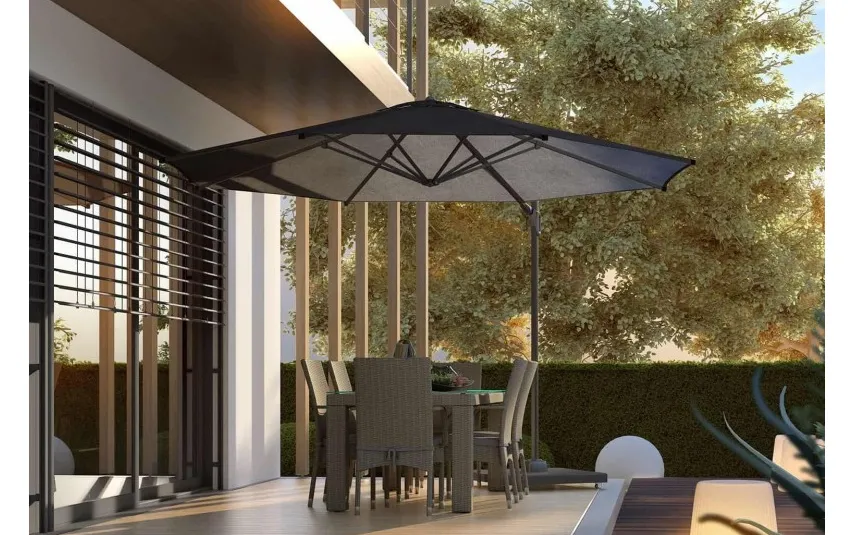 Platinum Parasol ogrodowy Challenger T² Premium Ø3.5m Havana Discount