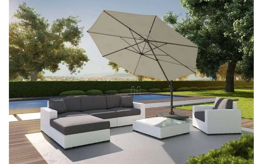 Platinum Parasol ogrodowy Voyager T¹ Ø3m Taupe Fashion