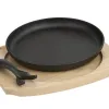 Witek Home Patelnia żeliwna 22cm na desce Fashion