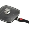 KingHoff Patelnia grillowa 28 cm z pokrywą KH-1511 Outlet