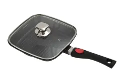 KingHoff Patelnia grillowa 28 cm z pokrywą KH-1511 Outlet