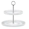 Ambition Patera dwupoziomowa 24 cm Curly srebrna Online