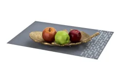 Dekor Pap Patera liść metalowy złoty 34 cm Fashion