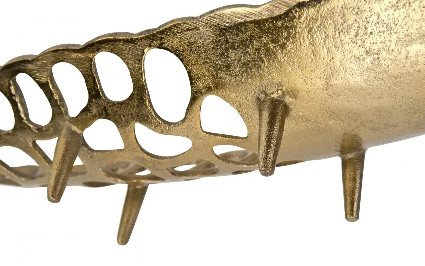 Dekor Pap Patera ozdobna 52x15 cm metalowa złota Clearance