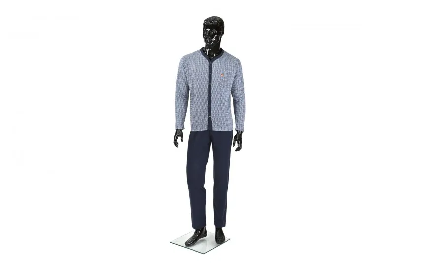 Massana Homewear Piżama męska rozm. L Blue Vigore Massana Best
