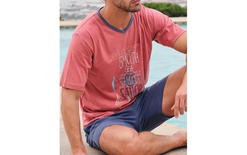Massana Homewear Piżama męska rozm. L Gent L251311 Skilled Sailor Online