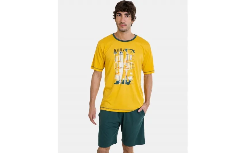 Massana Homewear Piżama męska rozm. L P241307 Yellow P66 Sale