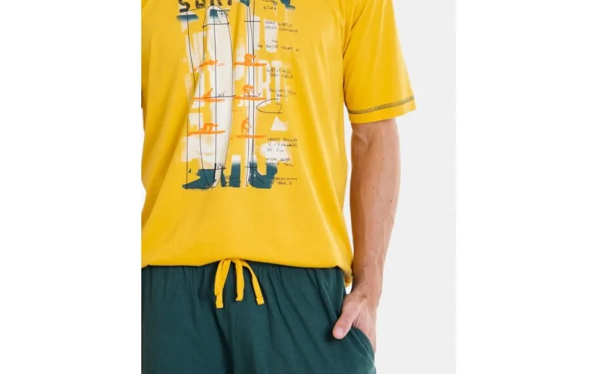 Massana Homewear Piżama męska rozm. L P241307 Yellow P66 Sale