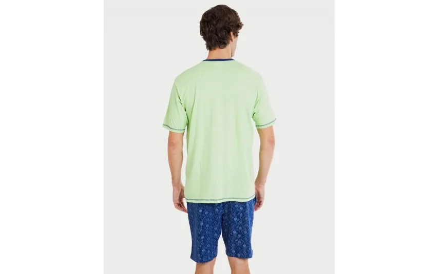 Massana Homewear Piżama męska rozm. M P241303 Green H70 Clearance