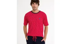 Massana Homewear Piżama męska rozm. M P241304 Red 299 Hot