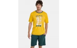 Massana Homewear Piżama męska rozm. M P241307 Yellow P66 Fashion
