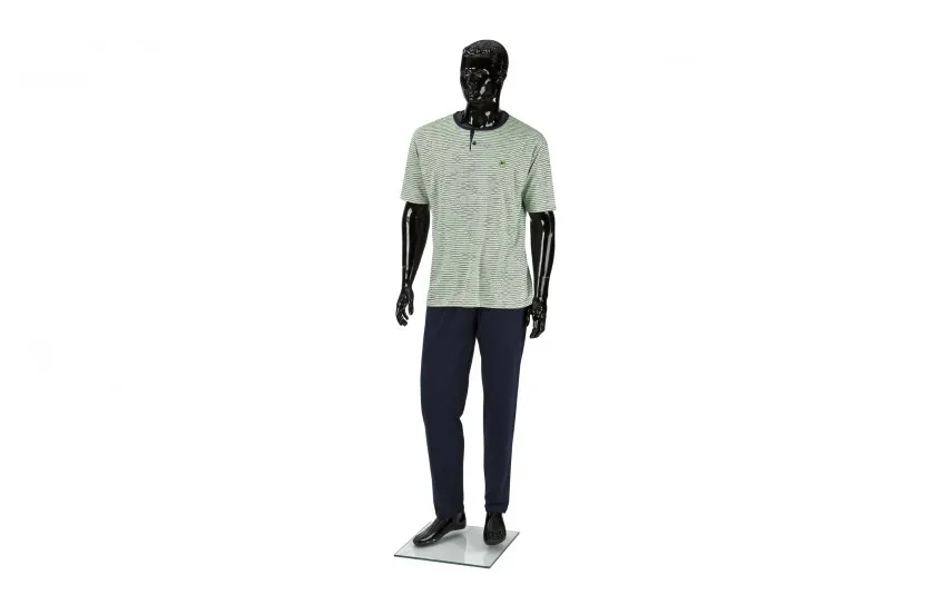 Massana Homewear Piżama męska rozm. M zielono-granat. Massana Clearance
