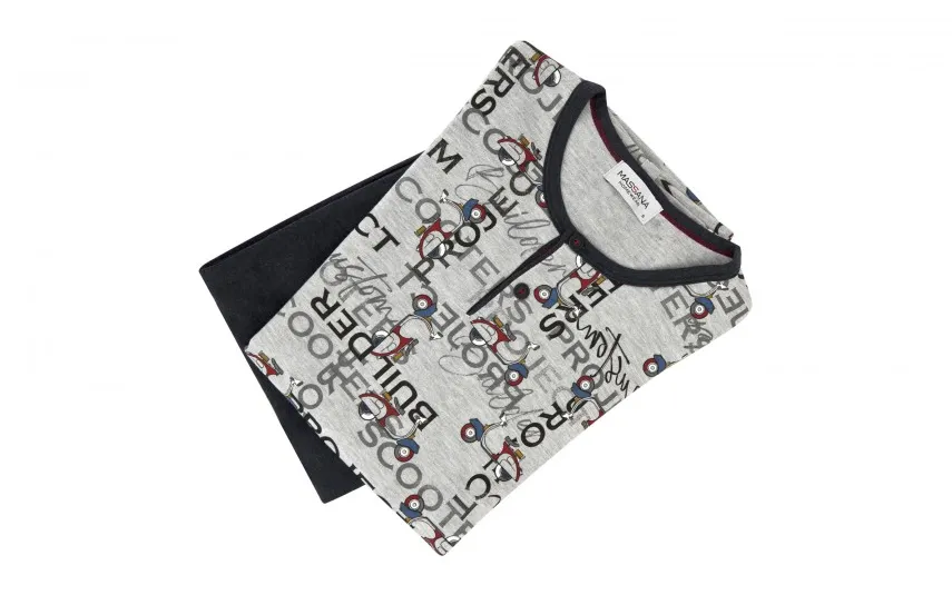 Massana Homewear Piżama męska rozm. S Skutery Massano Fashion