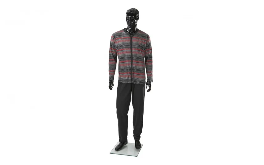 Massana Homewear Piżama męska rozm. 2XL czerwone paski Massana Hot