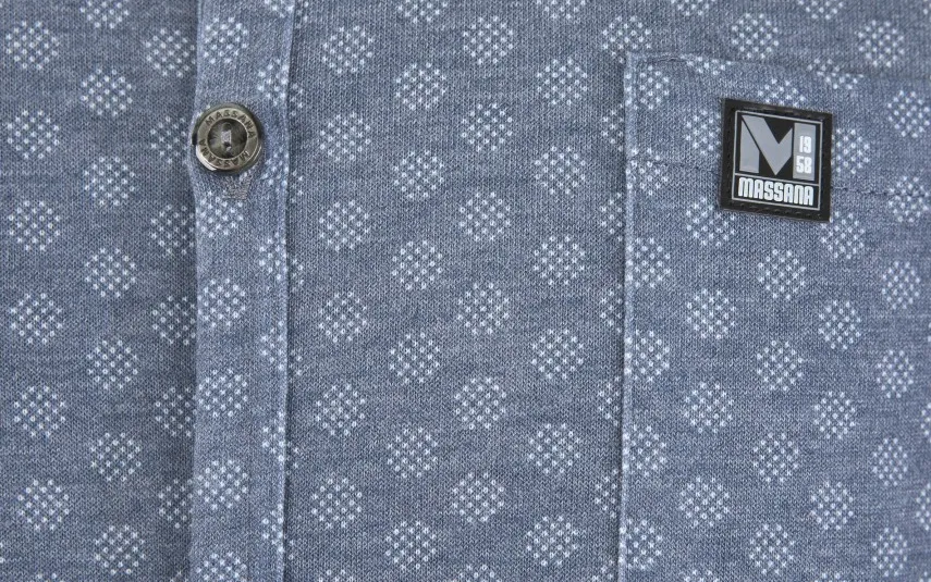 Massana Homewear Piżama męska rozm. 2XL niebieska P701342 Fashion
