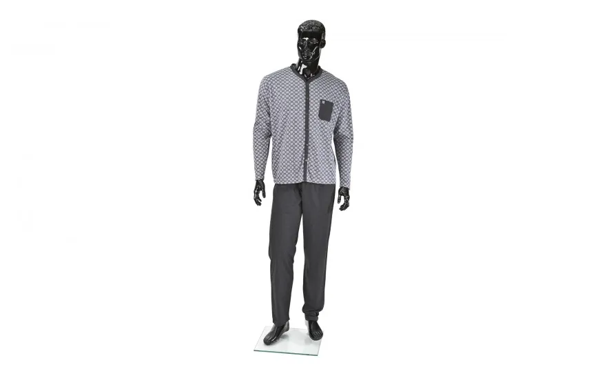 Massana Homewear Piżama męska rozm. XL zapinana wzór Massana Clearance