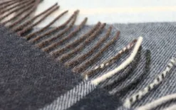 Biederlack Pled koc 130x170 cm Cashmere Sheffield Blue Fashion