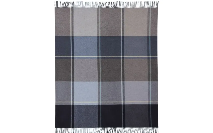 Biederlack Pled koc 130x170 cm Cashmere Sheffield Blue Fashion