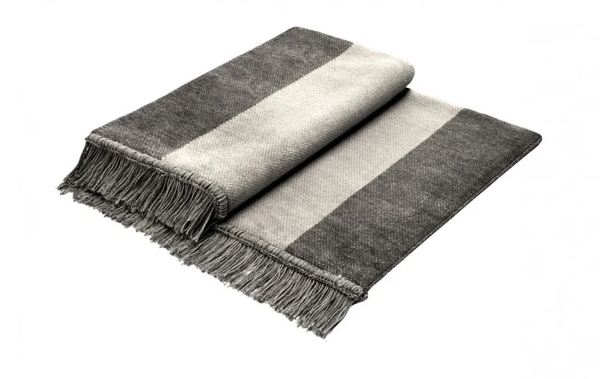 Biederlack Pled koc 100x200 cm Cover Cotton Salt&Pepper Fashion