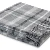 Biederlack Pled z frędzlami 130x170 cm Square Wool New
