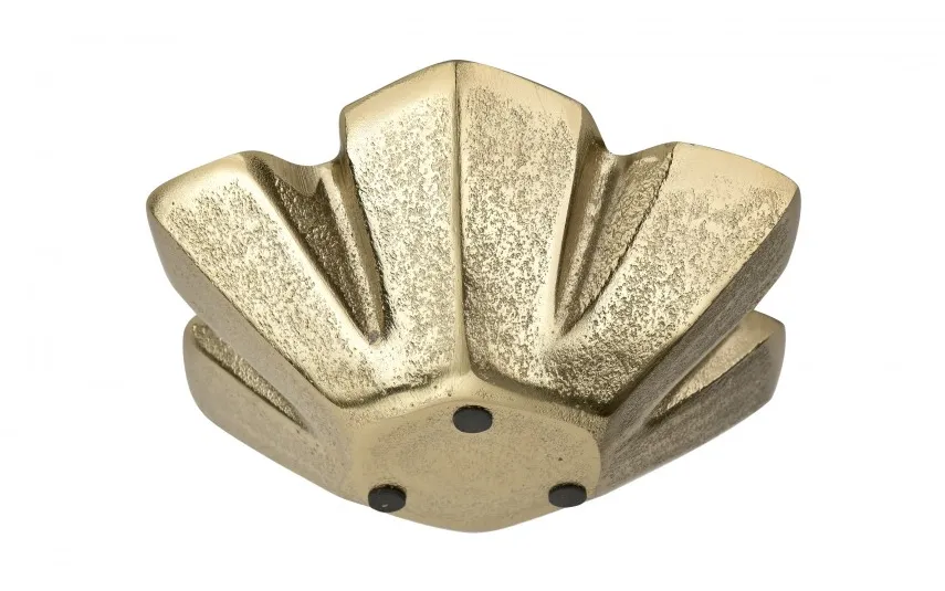 Ewax Półmisek dekoracyjny kwiatek 20 cm metalowy złoty Discount
