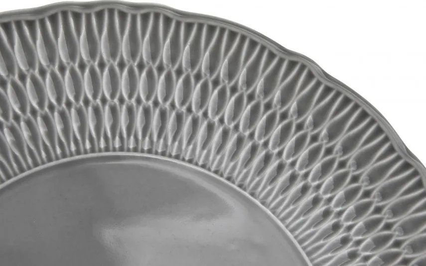 Cmielow Półmisek okrągły 32 cm Sofia Szara Best