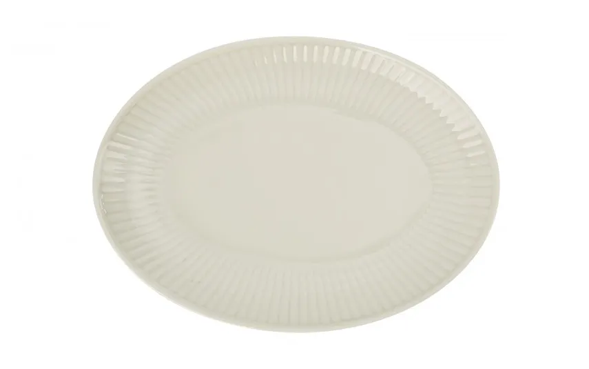 Cmielow Półmisek owalny 33 cm duży Dalia Kremowa Online