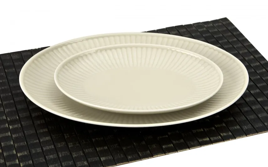 Cmielow Półmisek owalny 33 cm duży Dalia Kremowa Online