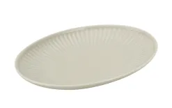 Cmielow Półmisek owalny 24 cm mały Dalia Kremowa Best