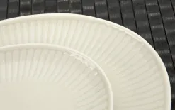 Cmielow Półmisek owalny 24 cm mały Dalia Kremowa Best