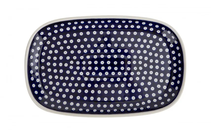 Boleslawiec Półmisek owalny 37,2x23,5 cm Bolesławiec Dekor 42 Outlet