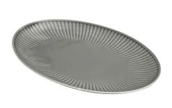 Cmielow Półmisek owalny 33x24 cm Dalia Szara New
