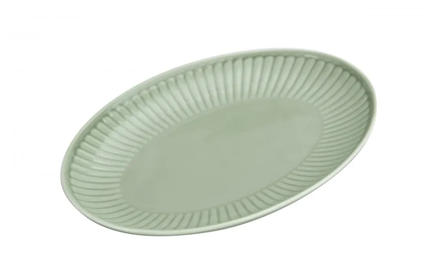 Cmielow Półmisek owalny 24x17 cm Dalia Zielona Discount