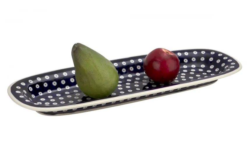 Boleslawiec Półmisek podłużny 45x15,5 cm Bolesławiec Dekor 42 Fashion